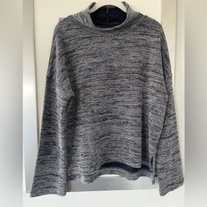 Madewell marled grey mock neck sweater